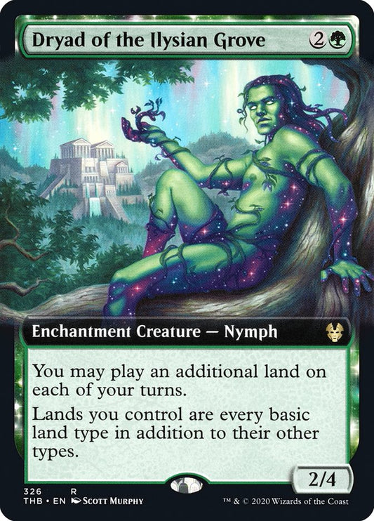 Dryad of the Ilysian Grove (Extended Art) - (Foil): Theros Beyond Death