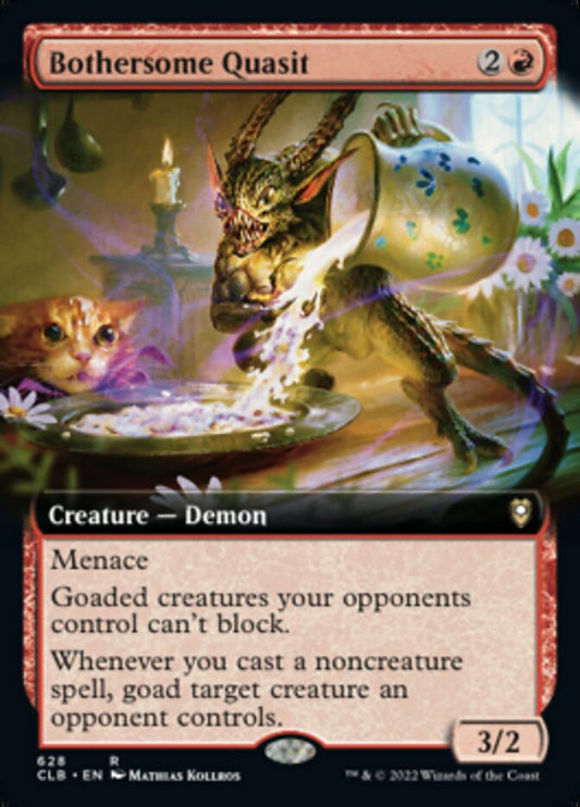 Bothersome Quasit (Extended Art): Commander Legends: Battle for Baldur's Gate