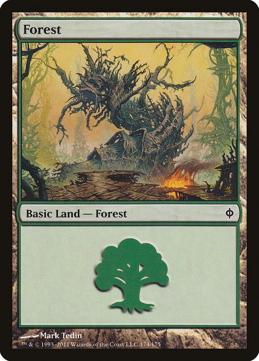 Forest (#174) - (Foil): New Phyrexia