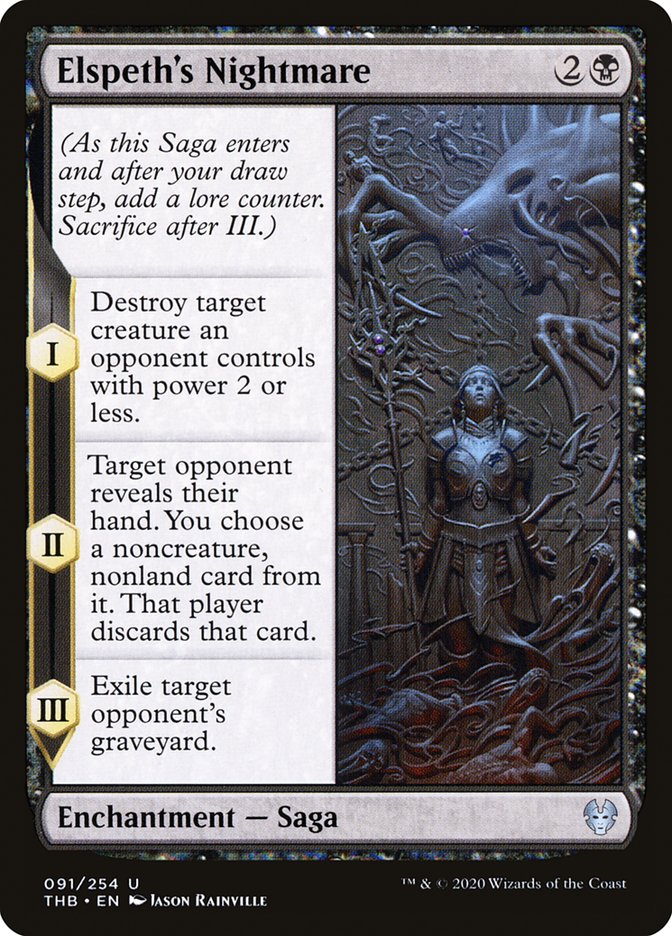Elspeth's Nightmare - (Foil): Theros Beyond Death