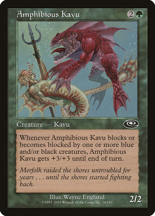 Amphibious Kavu - (Foil): Planeshift