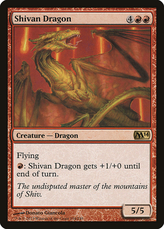 Shivan Dragon - (Foil): Magic 2014