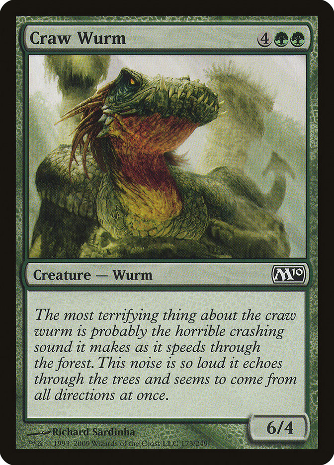 Craw Wurm - (Foil): Magic 2010