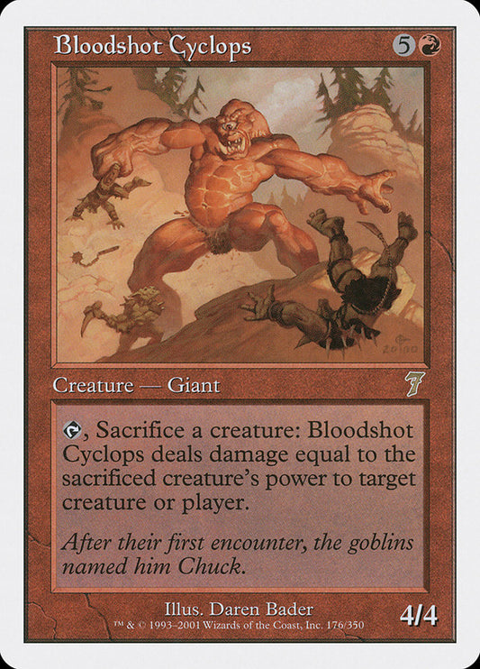 Bloodshot Cyclops - (Foil): Seventh Edition