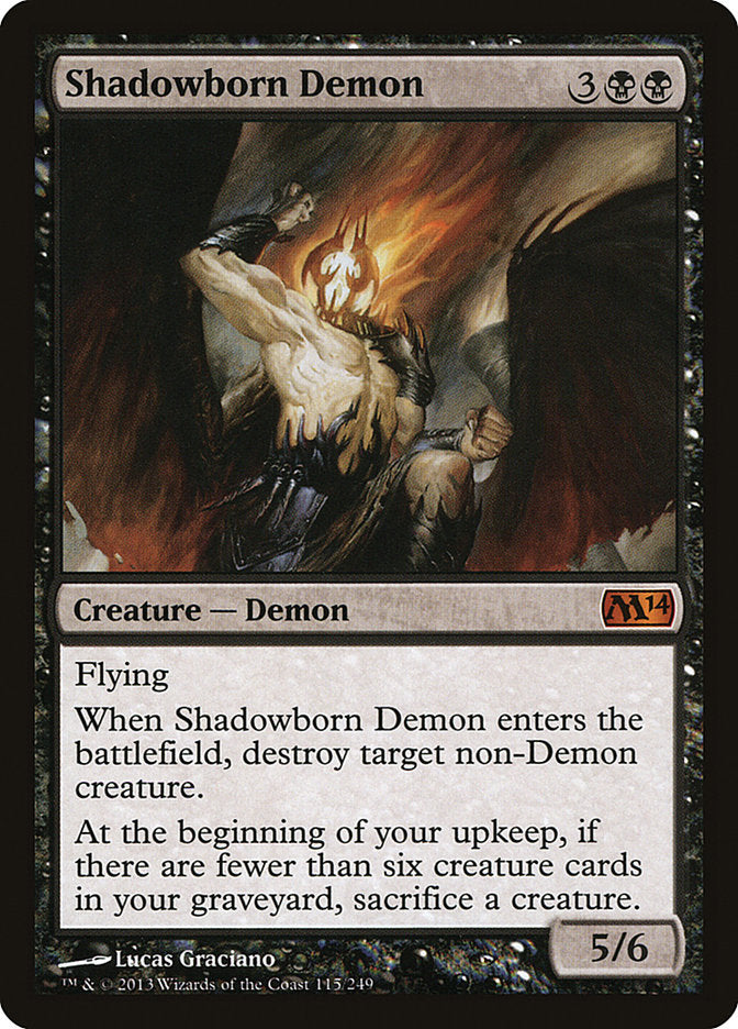 Shadowborn Demon - (Foil): Magic 2014