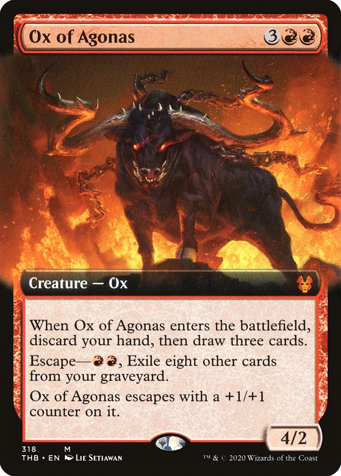 Ox of Agonas (Extended Art) - (Foil): Theros Beyond Death