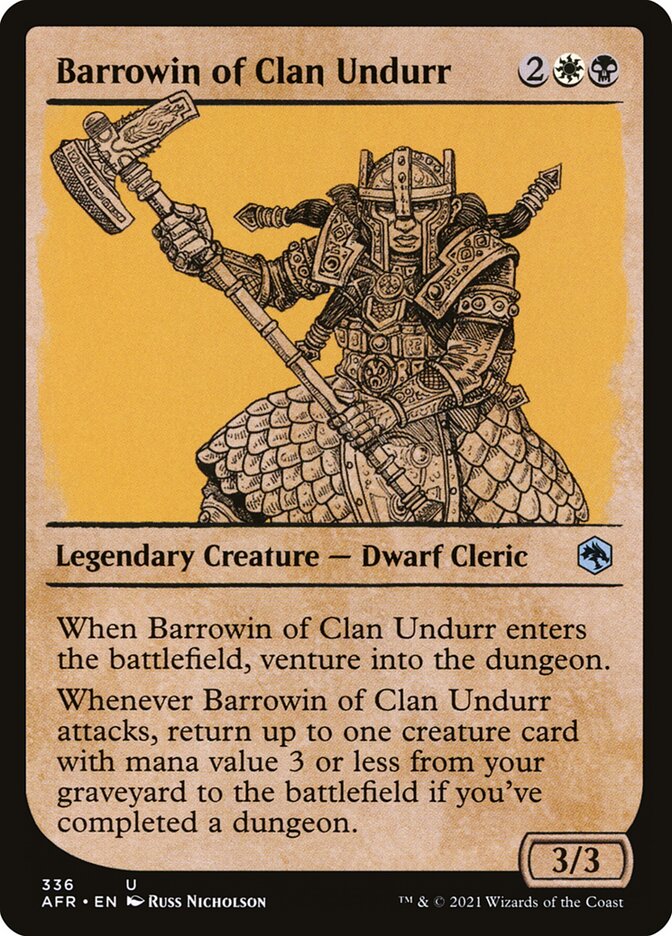Barrowin of Clan Undurr (Showcase) - (Foil): Adventures in the Forgotten Realms
