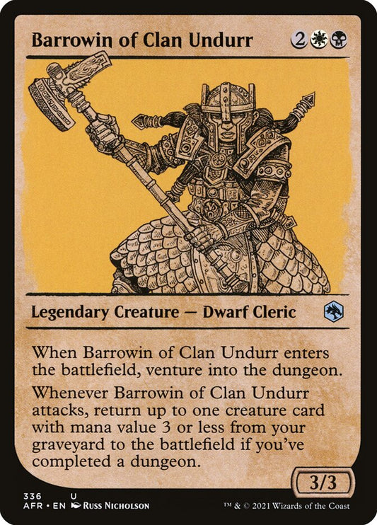 Barrowin of Clan Undurr (Showcase) - (Foil): Adventures in the Forgotten Realms