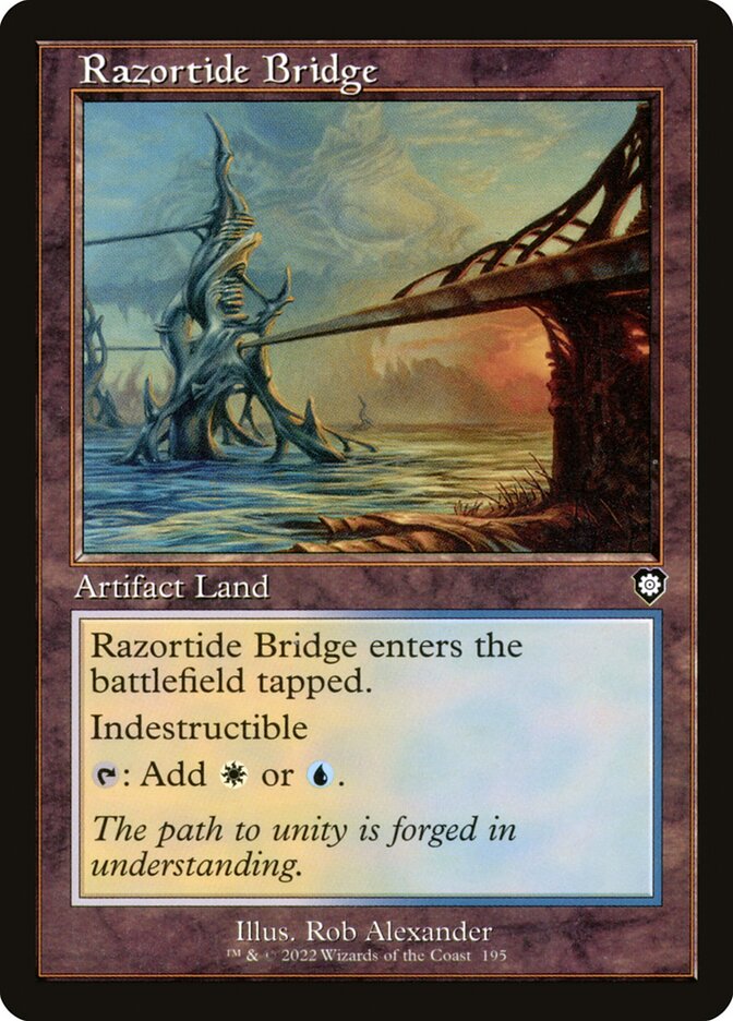 Razortide Bridge (Retro Frame): The Brothers' War Commander