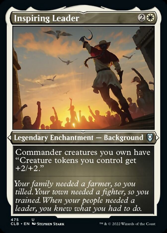 Inspiring Leader (Foil Etched) - (Foil): Commander Legends: Battle for Baldur's Gate