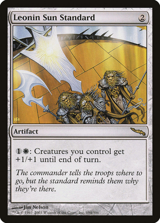 Leonin Sun Standard - (Foil): Mirrodin