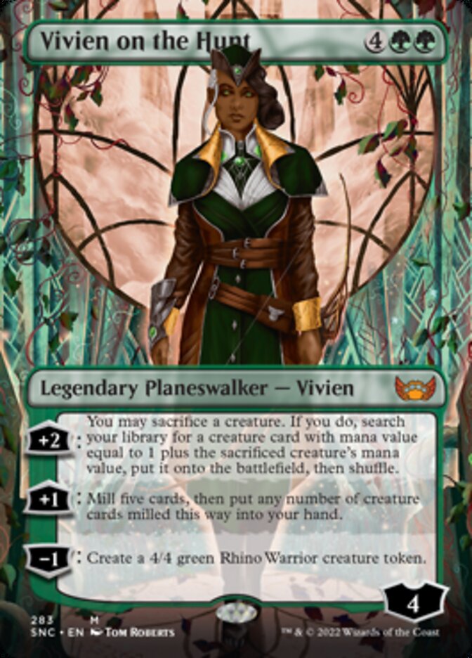 Vivien on the Hunt (Borderless) - (Foil): Streets of New Capenna