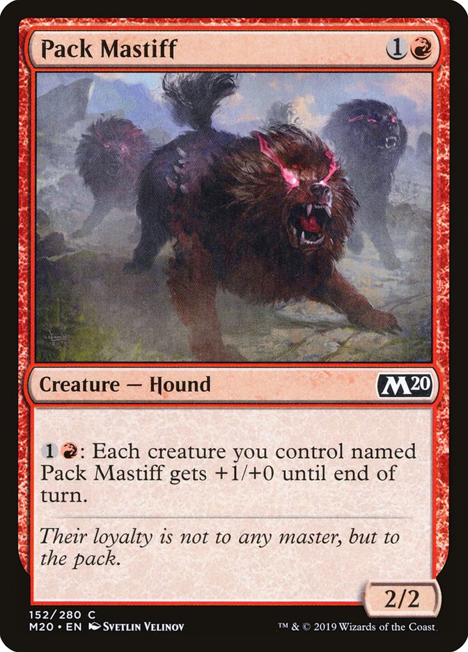 Pack Mastiff - (Foil): Core Set 2020