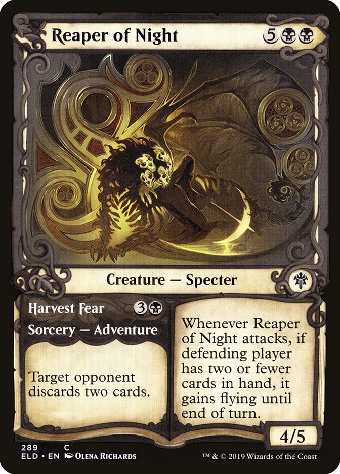 Reaper of Night // Harvest Fear: Throne of Eldraine