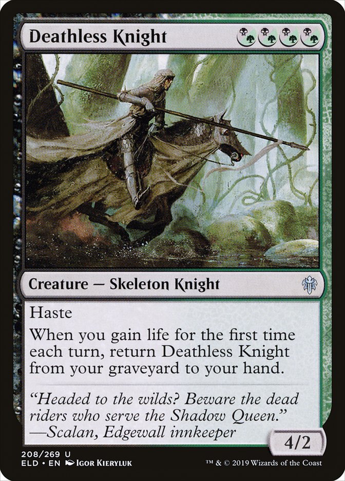 Deathless Knight - (Foil): Throne of Eldraine