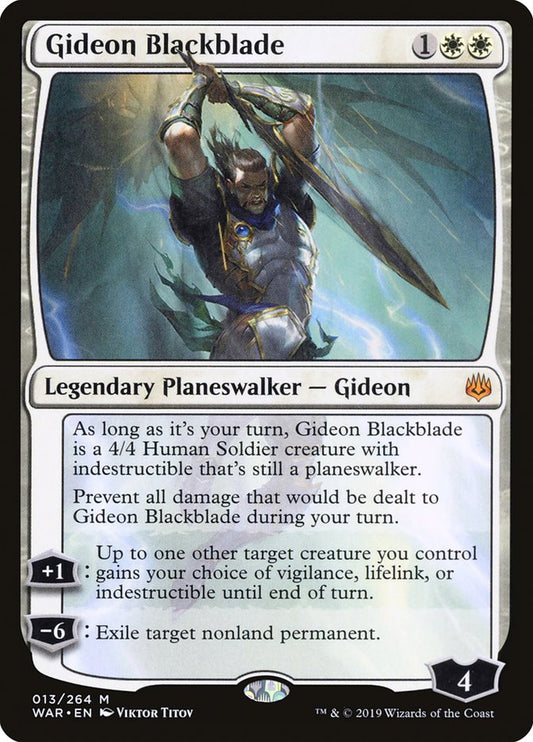Gideon Blackblade - (Foil): War of the Spark
