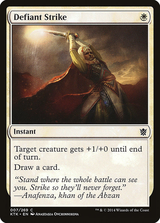 Defiant Strike - (Foil): Khans of Tarkir