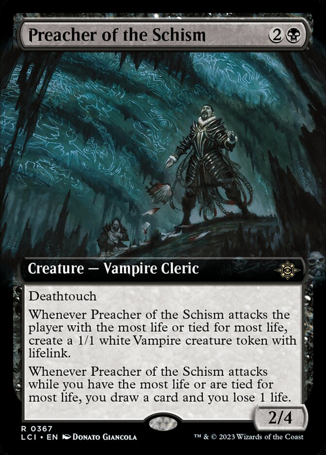 Preacher of the Schism (Extended Art) - (Foil): Lost Caverns of Ixalan