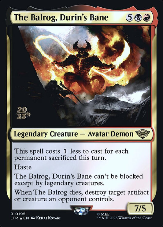 The Balrog, Durin's Bane (Prerelease) (The Lord of the Rings) - (Foil): Tales of Middle-earth Promos