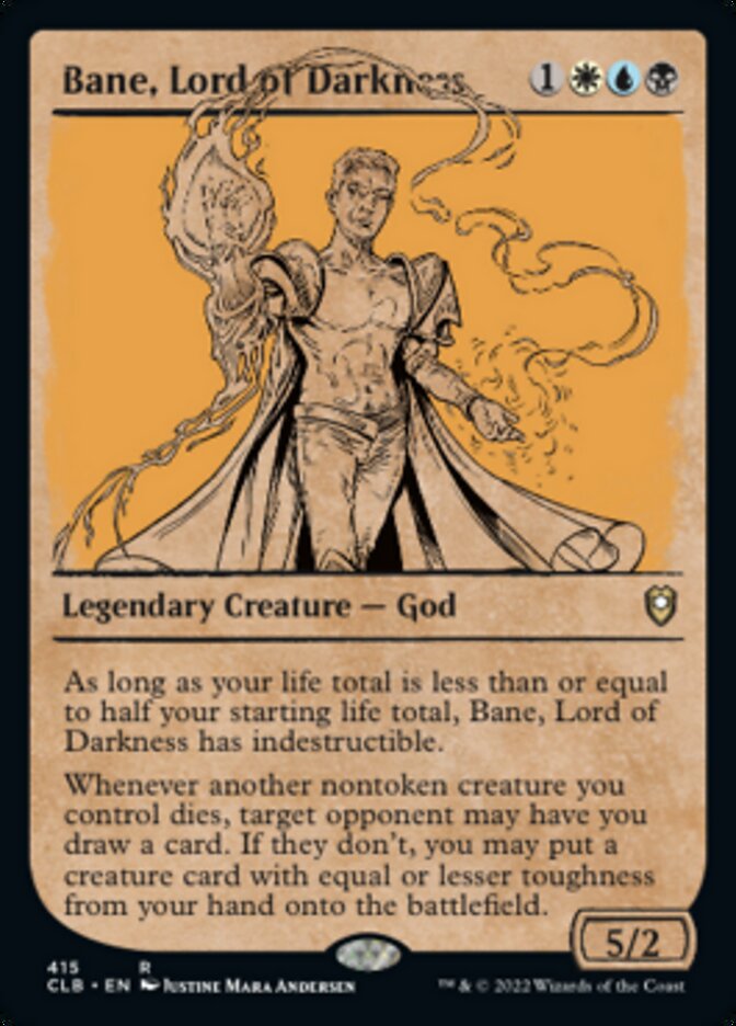 Bane, Lord of Darkness (Showcase) - (Foil): Commander Legends: Battle for Baldur's Gate