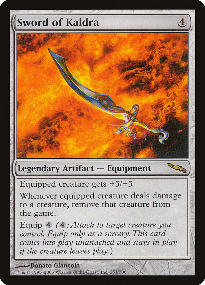 Sword of Kaldra - (Foil): Mirrodin