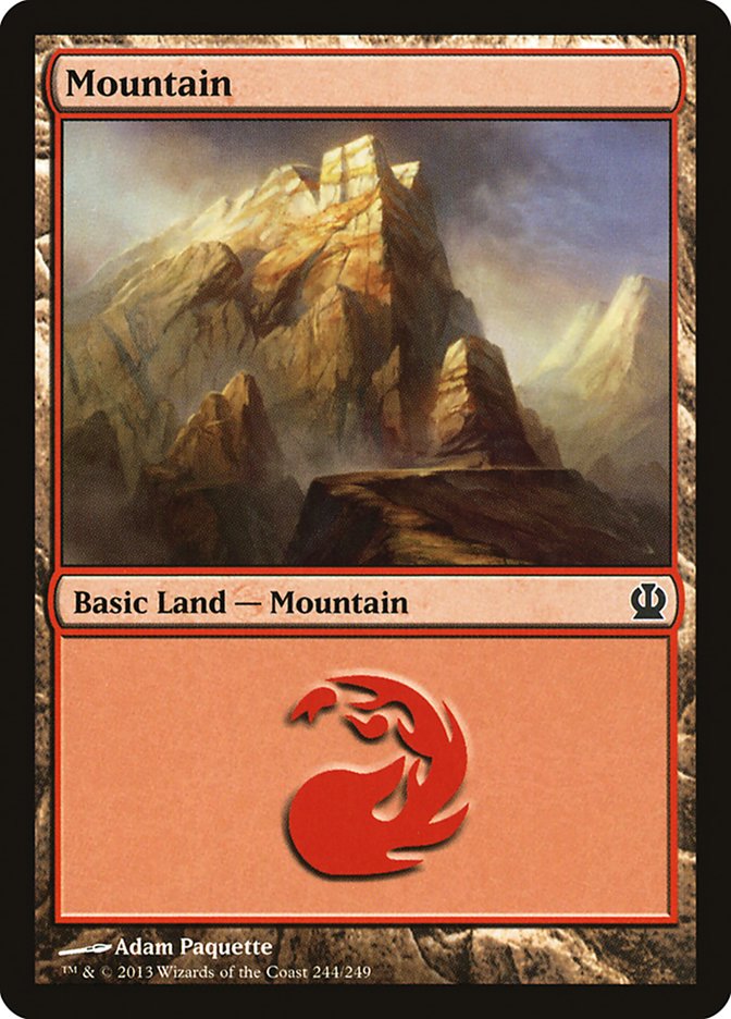 Mountain (#244) - (Foil): Theros
