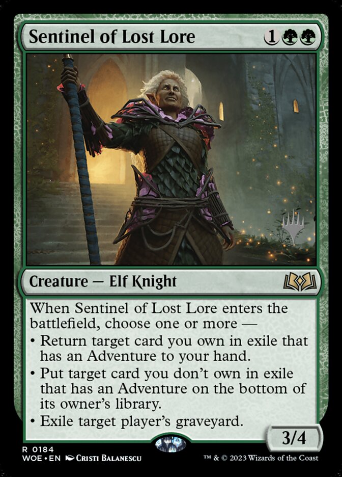 Sentinel of Lost Lore (Promo Pack) (Wilds of Eldraine): Wilds of Eldraine Promos