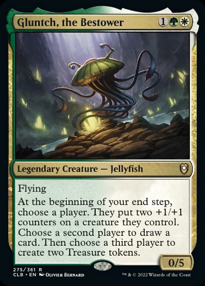 Gluntch, the Bestower - (Foil): Commander Legends: Battle for Baldur's Gate
