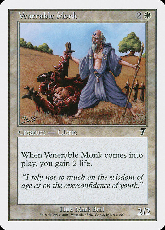 Venerable Monk - (Foil): Seventh Edition
