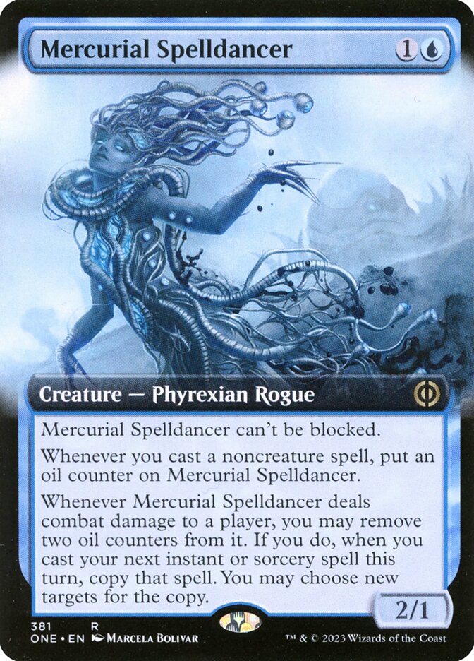 Mercurial Spelldancer (Extended Art): Phyrexia: All Will Be One