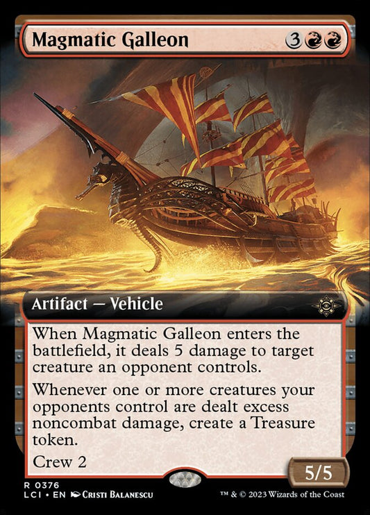 Magmatic Galleon (Extended Art) - (Foil): Lost Caverns of Ixalan