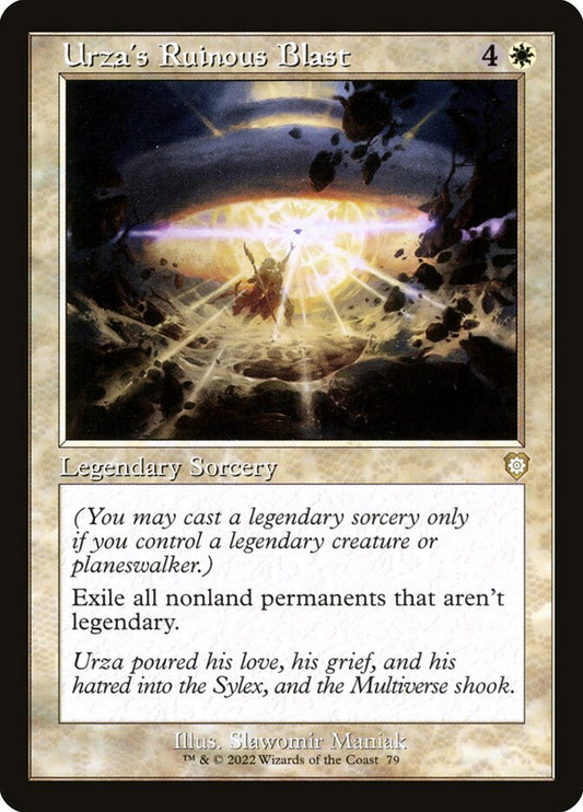 Urza's Ruinous Blast (Retro Frame): The Brothers' War Commander