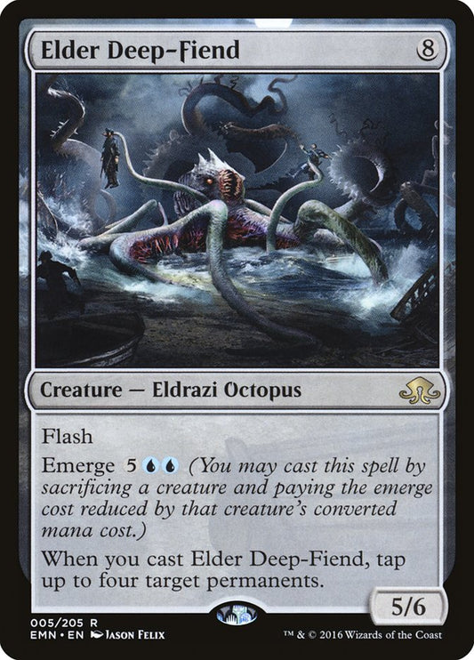 Elder Deep-Fiend - (Foil): Eldritch Moon