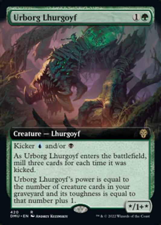 Urborg Lhurgoyf (Extended Art) - (Foil): Dominaria United
