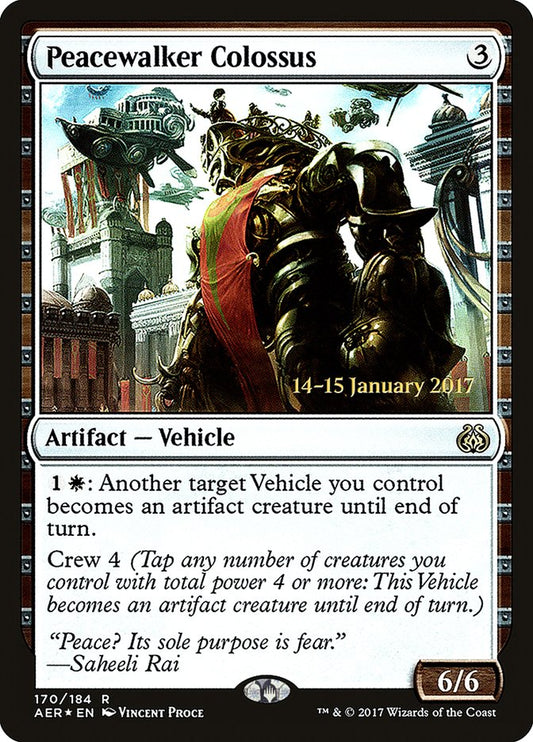 Peacewalker Colossus (Prerelease) (Aether Revolt) - (Foil): Aether Revolt Promos