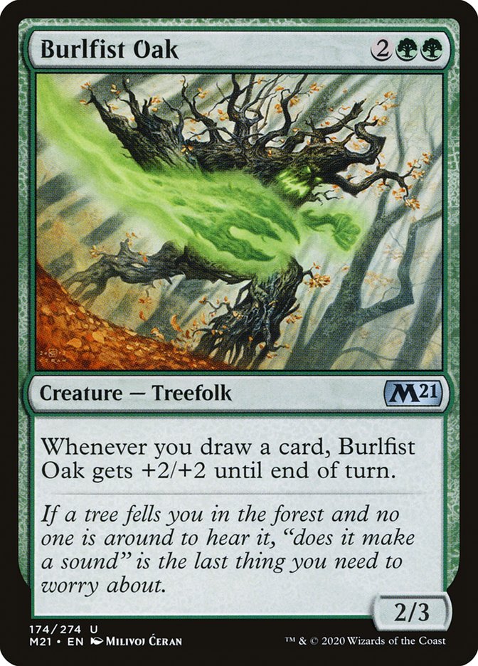 Burlfist Oak - (Foil): Core Set 2021