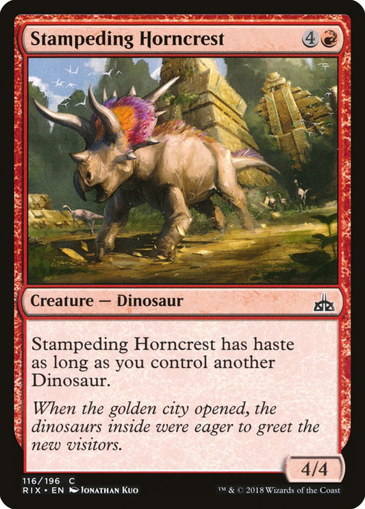 Stampeding Horncrest: Rivals of Ixalan