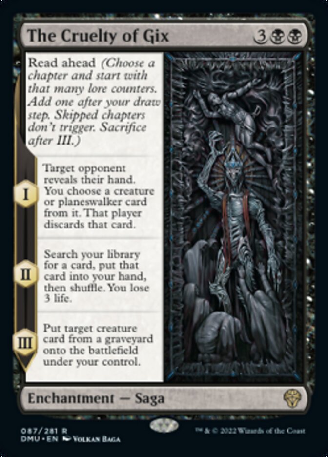 The Cruelty of Gix - (Foil): Dominaria United