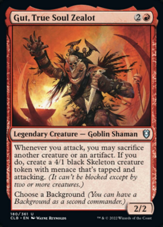 Gut, True Soul Zealot - (Foil): Commander Legends: Battle for Baldur's Gate