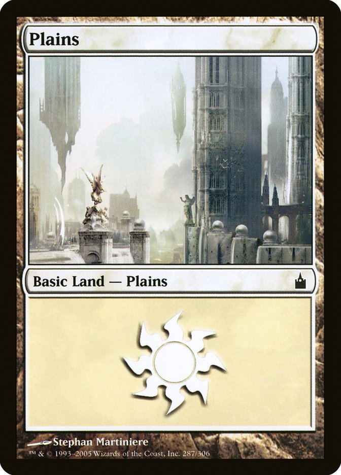 Plains (#287): Ravnica: City of Guilds