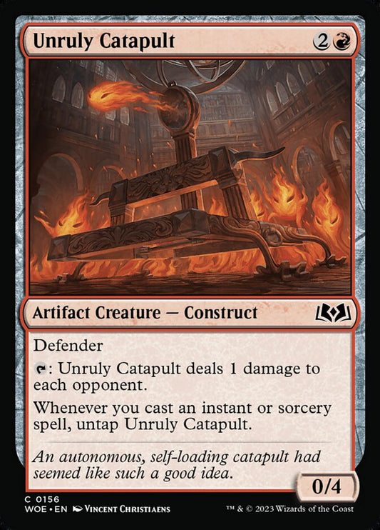 Unruly Catapult - (Foil): Wilds of Eldraine