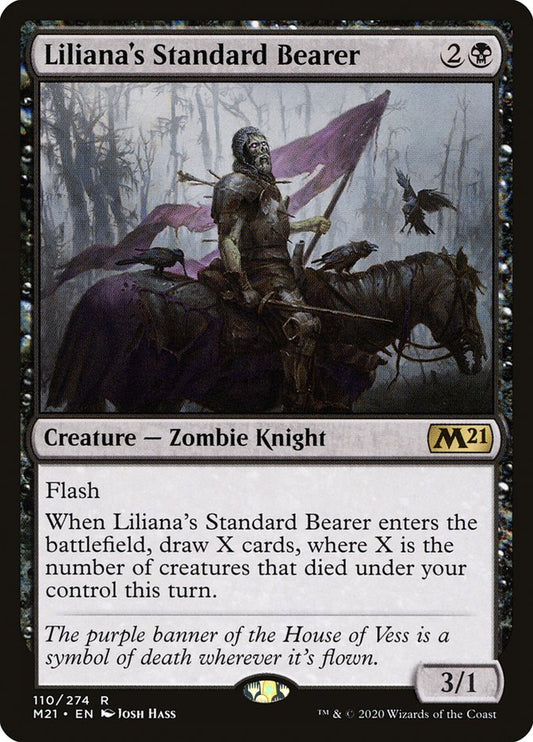 Liliana's Standard Bearer - (Foil): Core Set 2021