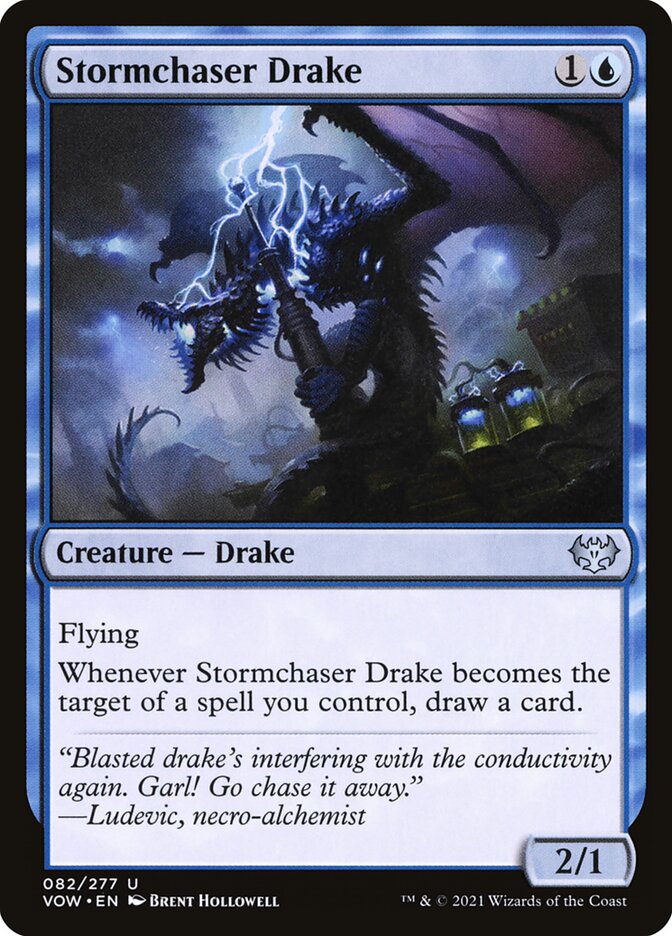 Stormchaser Drake - (Foil): Innistrad: Crimson Vow