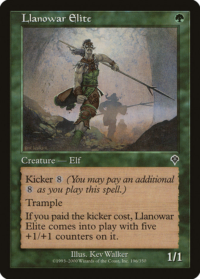 Llanowar Elite - (Foil): Invasion