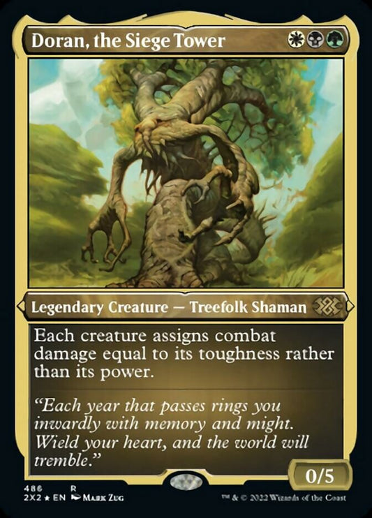 Doran, the Siege Tower (Foil Etched) - (Foil): Double Masters 2022