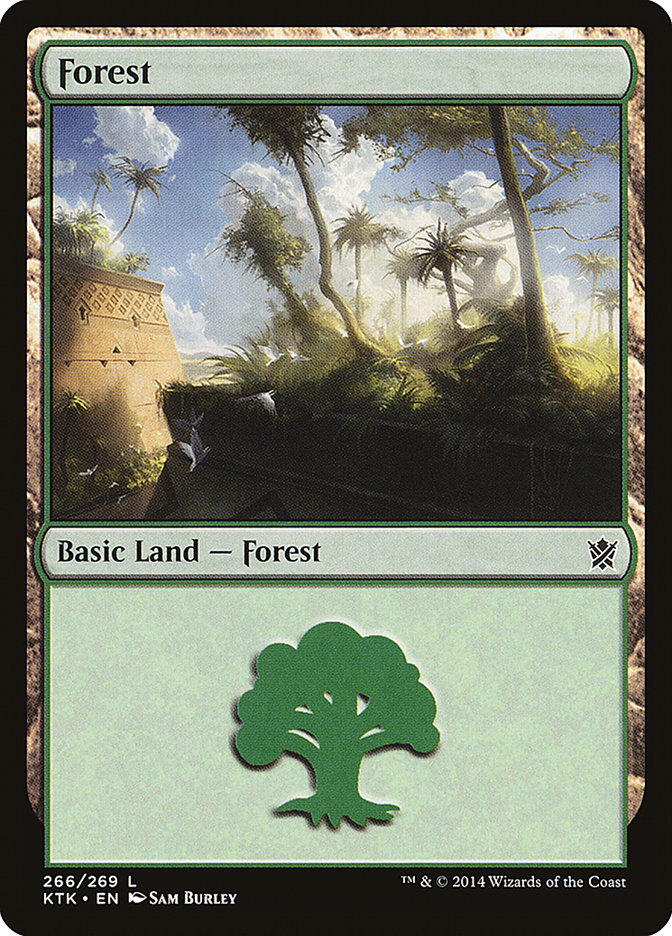 Forest (#266): Khans of Tarkir