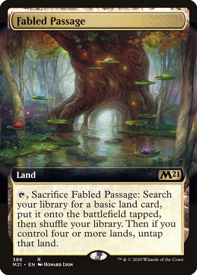Fabled Passage (Extended Art) - (Foil): Core Set 2021