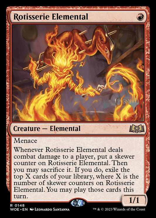 Rotisserie Elemental (Promo Pack) (Wilds of Eldraine) - (Foil): Wilds of Eldraine Promos