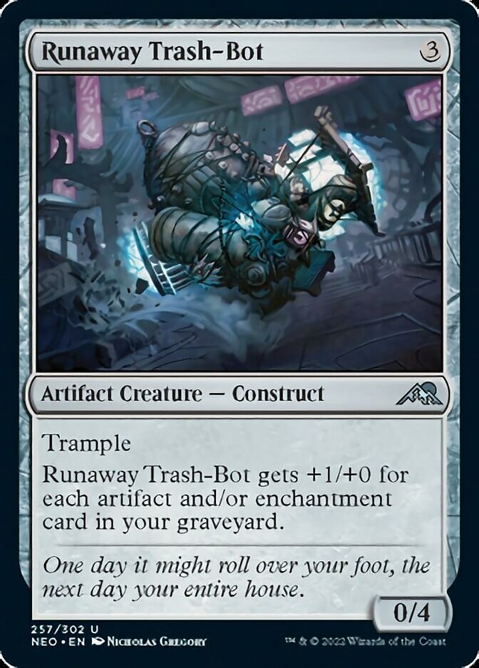Runaway Trash-Bot - (Foil): Kamigawa: Neon Dynasty