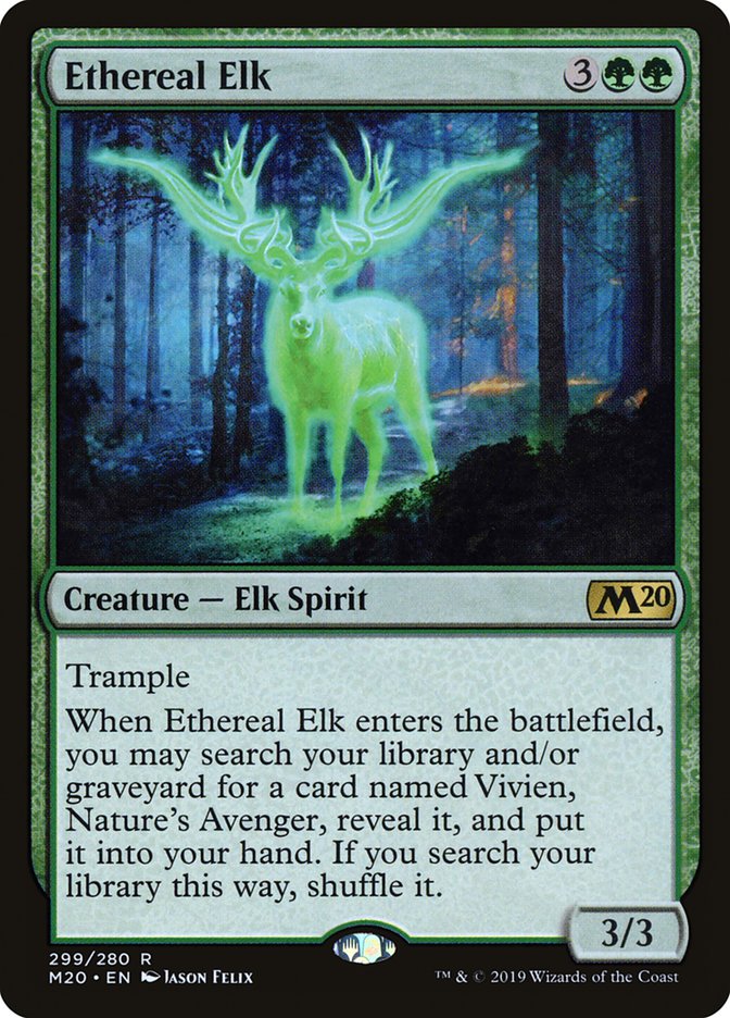 Ethereal Elk (Planeswalker Deck): Core Set 2020